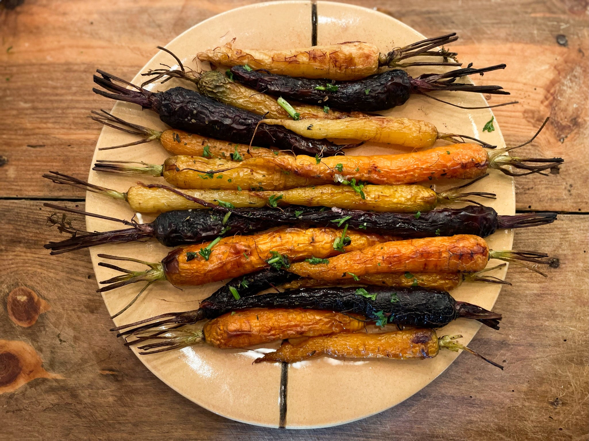 Eat the Rainbow Roasted Carrots